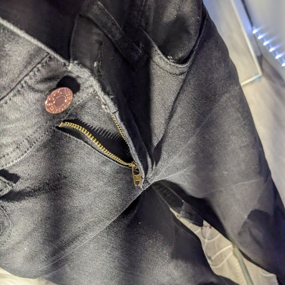 Black Guess skinny overalls - Picture 6 of 6